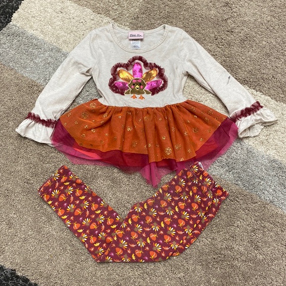 LITTLE LASS girl’s turkey outfit